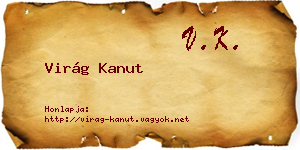Virág Kanut névjegykártya